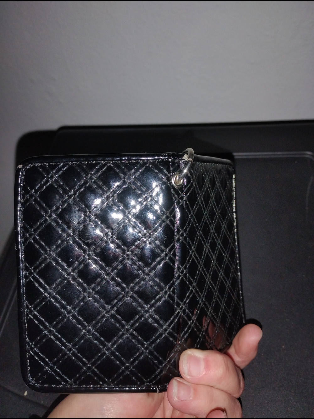 Express Black Quilted Wallet